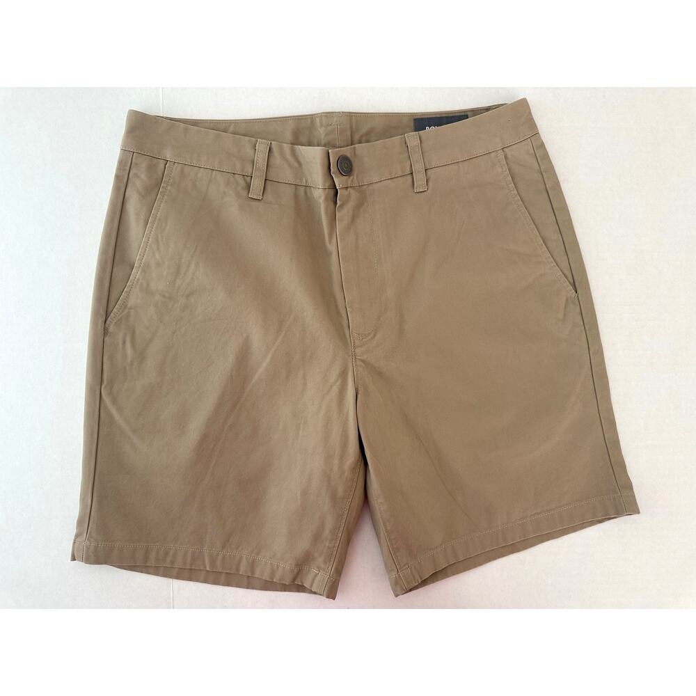 Bonobos Men's Stretch Washed Chino Shorts 7" Inseam Size 32 Khaki
